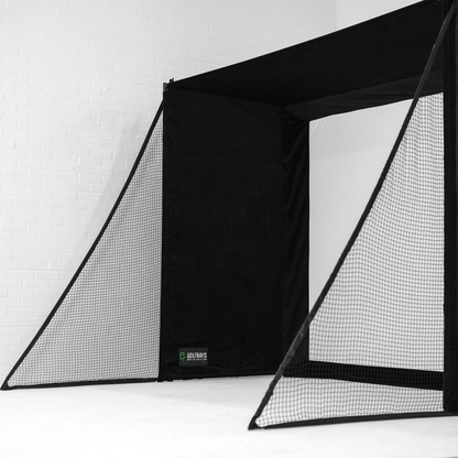 Simbox Golf Simulator Enclosure - 7 Sizes, Pro + Impact Screen and Frame INCLUDES FREE SIDE BARRIERS