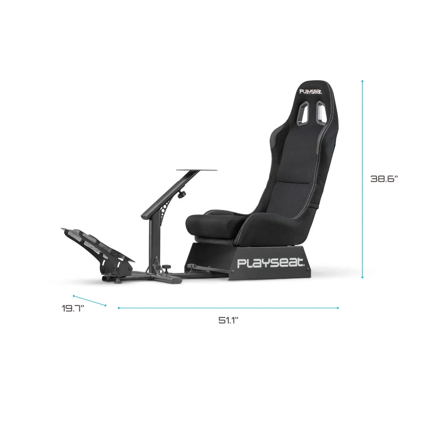 ® Evolution Actifit Lightweight Carbon Quality Steel Racing Simulator Cockpit, Black