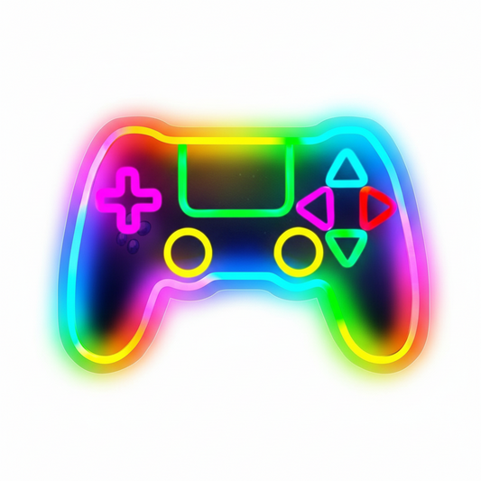 Gamer Neon Sign, LED Game Controller Gamepad Gaming Neon Light Sign for Game ...